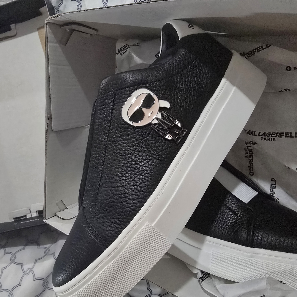 Karl Lagerfeld Black and White Men's Sneakers